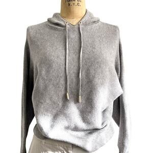 Philosophy Gray Ribbed Hoodie Size S